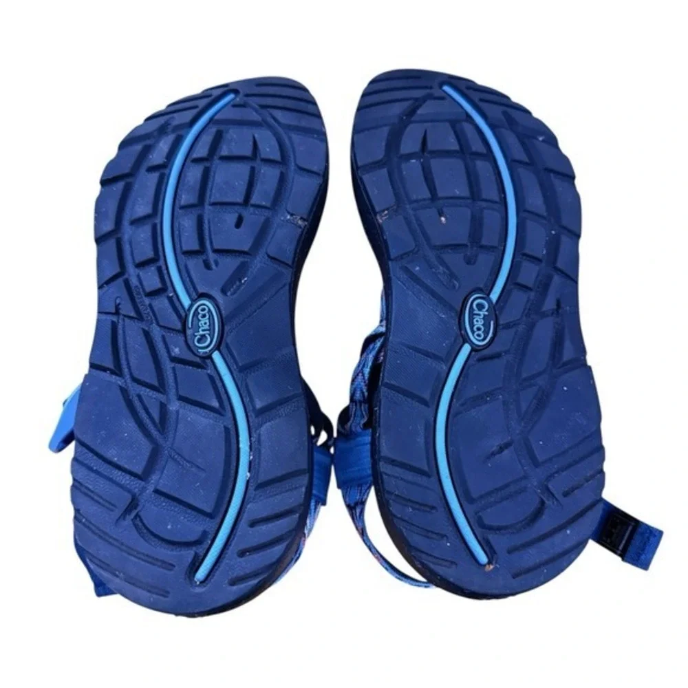 Chaco Z/Cloud 2 Sandals Womens 7 Pre-Owned Strappy Athletic Blue Toe Loop Hiking